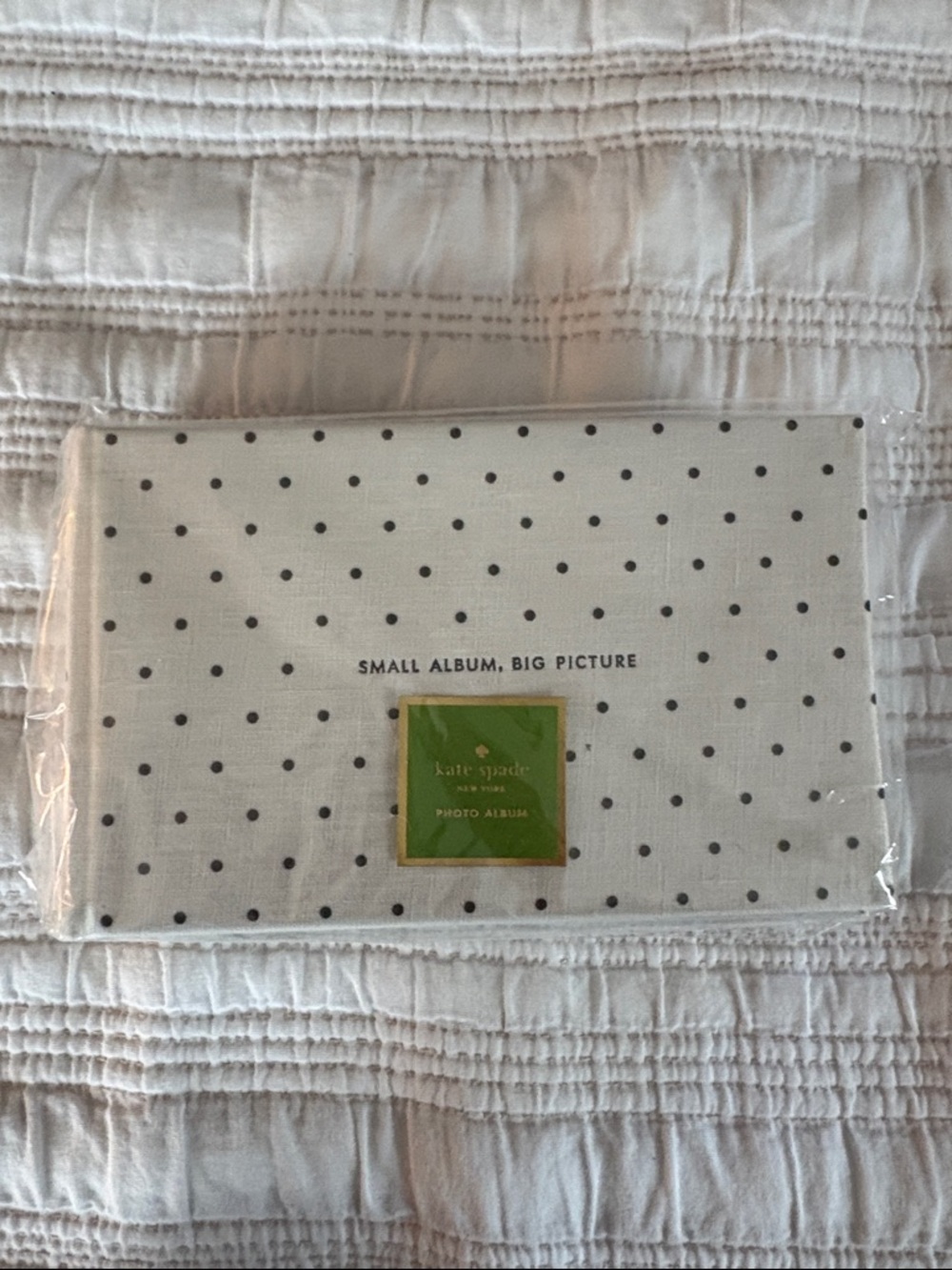 kate spade White with Black Polka Dots Photo Album